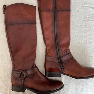Gorgeous Frye Cognac Leather Boots